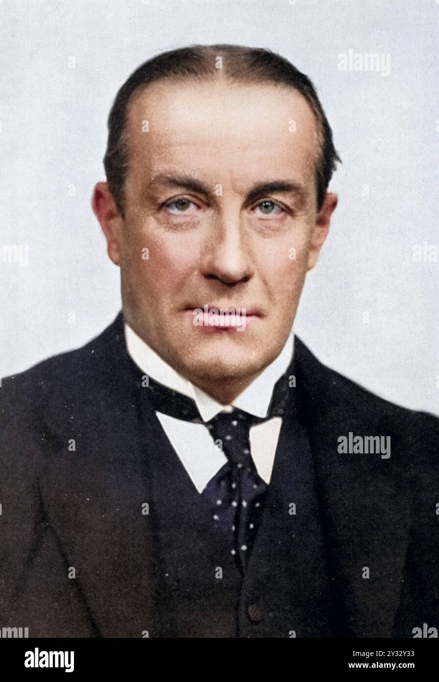 Stanley Baldwin 1867-1947 1. Earl Baldwin: englischer konservativer Politiker: Parlamentsabgeordneter 1906: Premierminister 1923-1931, 1935-1937. Bald Stock Photo