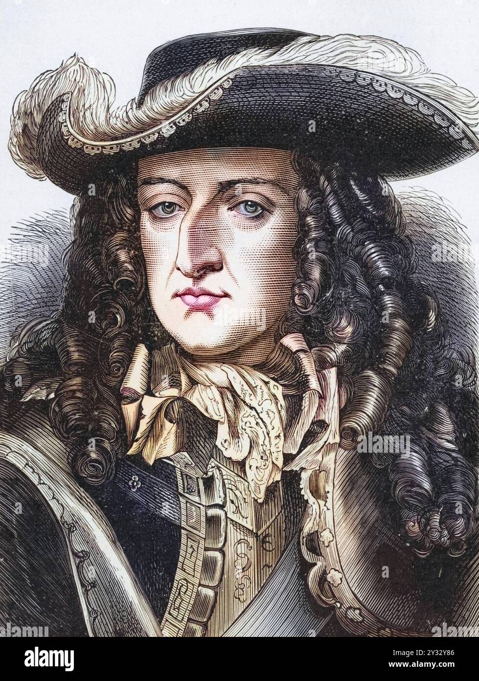 Wilhelm III. 1650-1702 war von 1688-1694 gemeinsam mit seiner Frau Maria II. Monarch von Großbritannien und Irland und nach ihrem Tod Alleinkönig. Hol Stock Photo