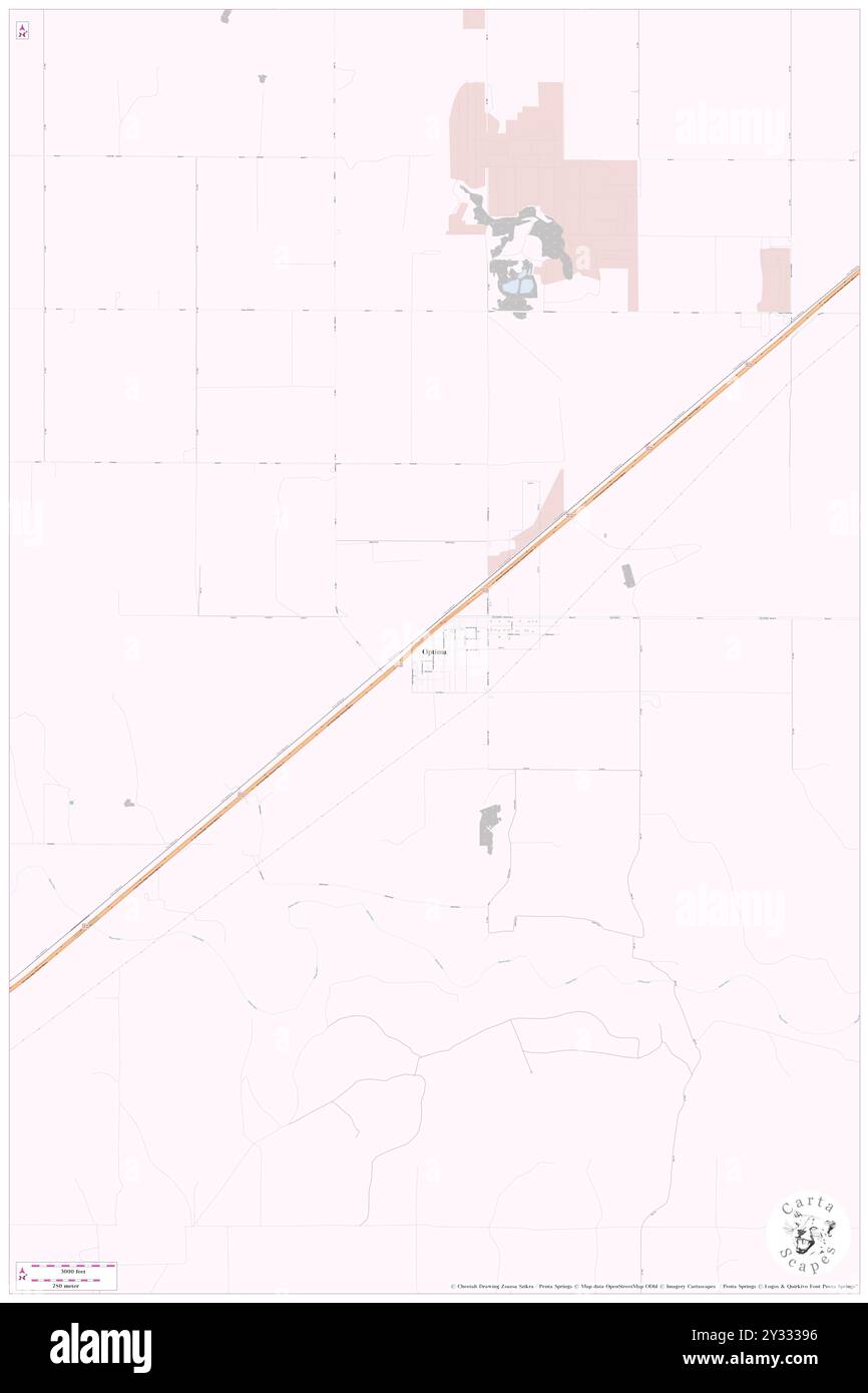 Optima, Texas County, US, United States, Oklahoma, N 36 45' 30'', S 101 21' 22'', map, Cartascapes Map published in 2024. Explore Cartascapes, a map revealing Earth's diverse landscapes, cultures, and ecosystems. Journey through time and space, discovering the interconnectedness of our planet's past, present, and future. Stock Photo