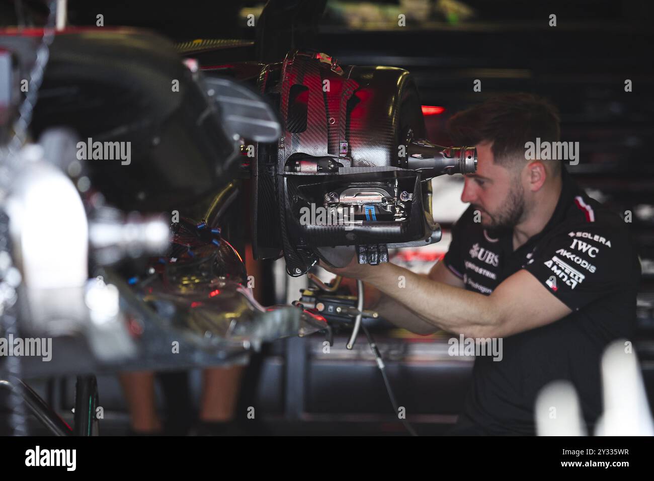 Baku, Azerbaijan, 12/09/2024, Mercedes AMG F1 Team W15, mechanical ...