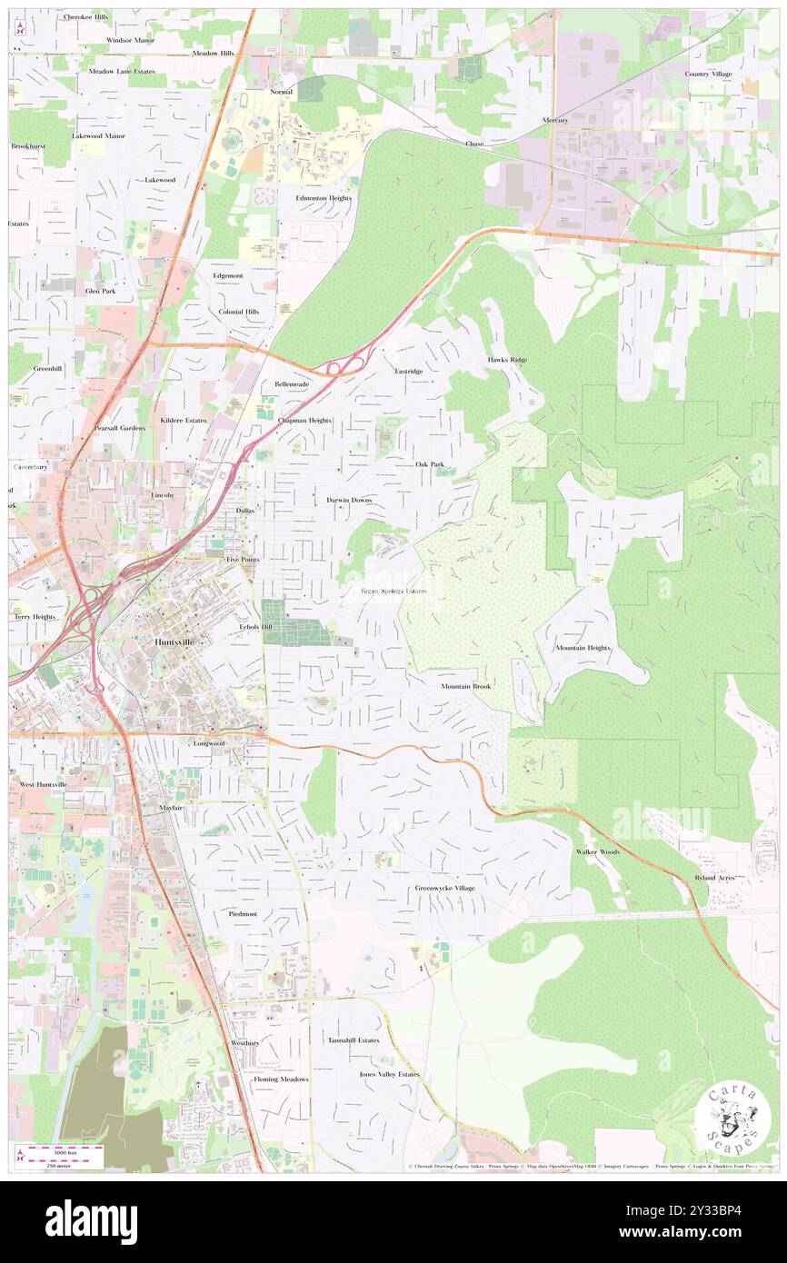 Fagen Springs Estates, Madison County, US, United States, Alabama, N 34 44' 7'', S 86 33' 25'', map, Cartascapes Map published in 2024. Explore Cartascapes, a map revealing Earth's diverse landscapes, cultures, and ecosystems. Journey through time and space, discovering the interconnectedness of our planet's past, present, and future. Stock Photo