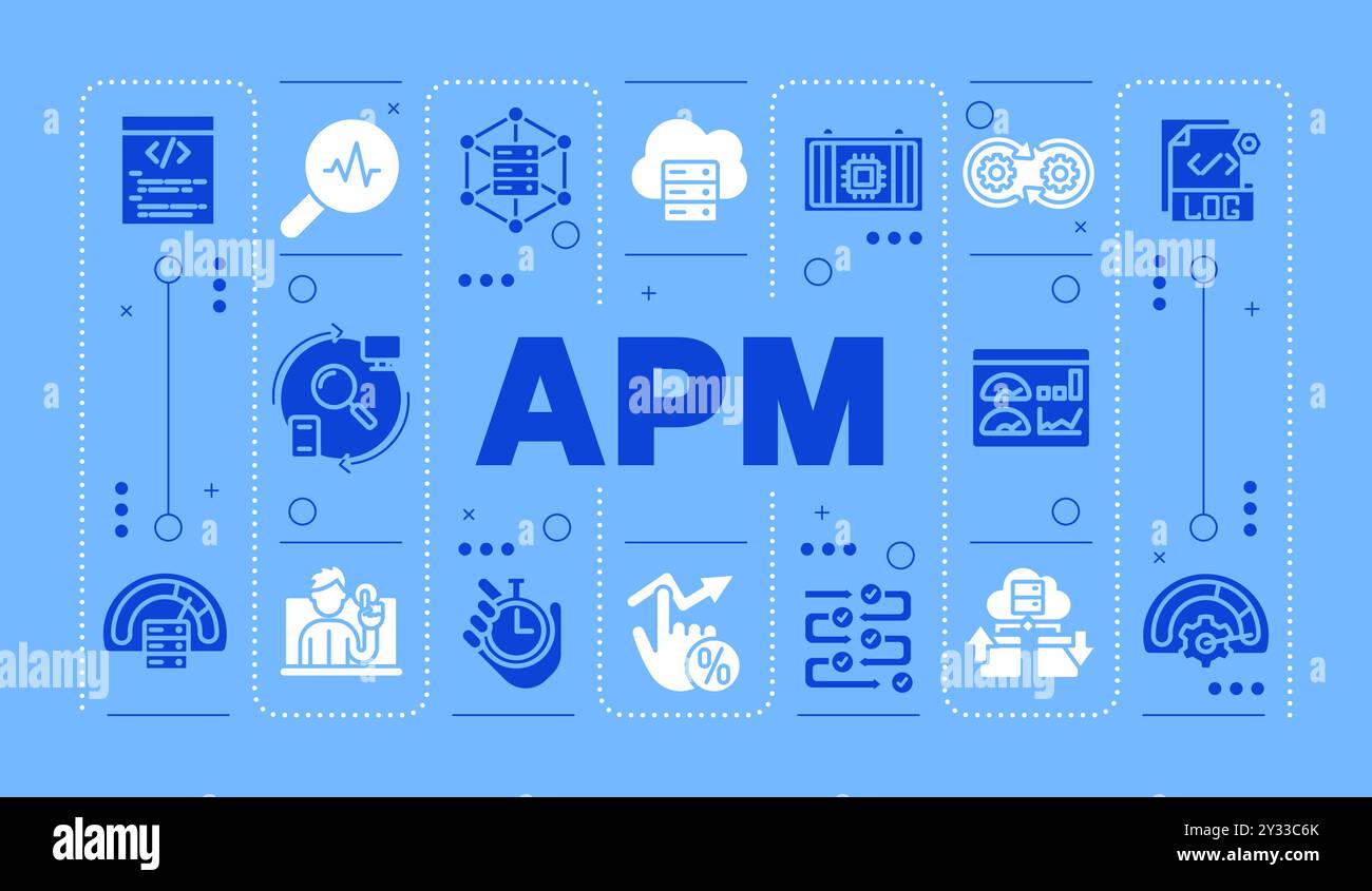 APM blue word concept Stock Vector Image & Art - Alamy