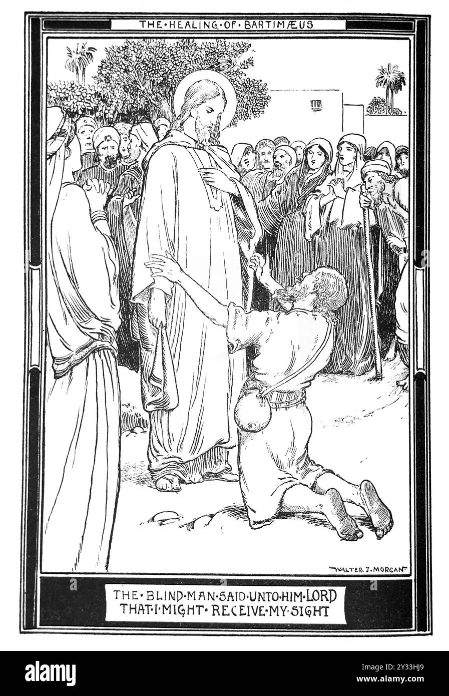 Jesus christ healing the blind hi-res stock photography and images - Alamy