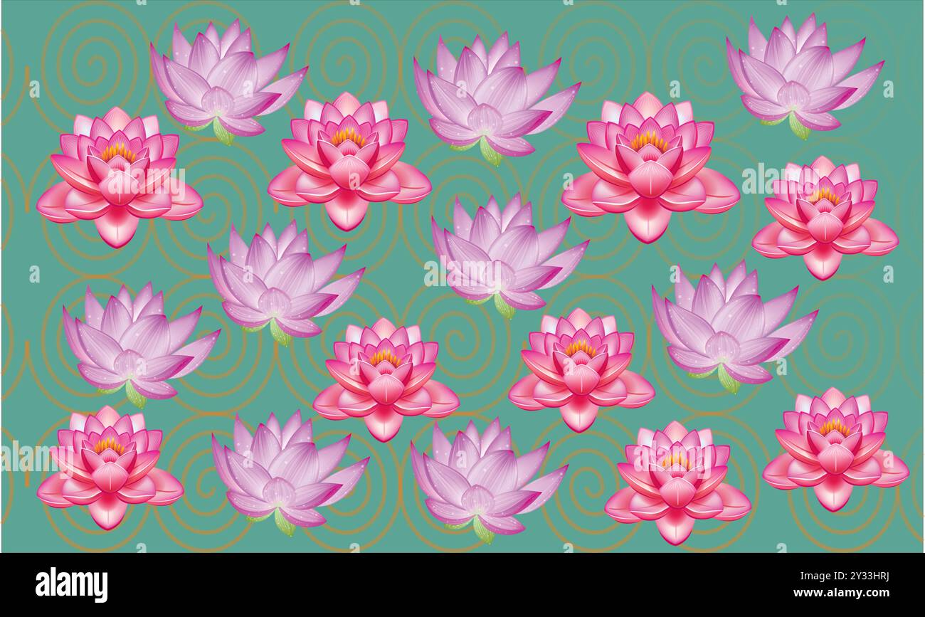 wallpaper design art and printable Stock Vector