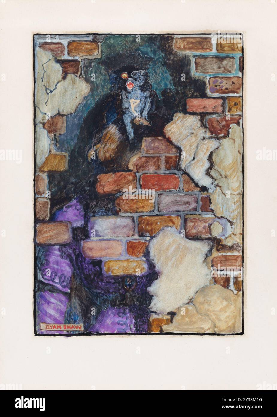 The Black Cat, for Edgar Allan Poe's “Selected Tales of Mystery,” 1909 ...