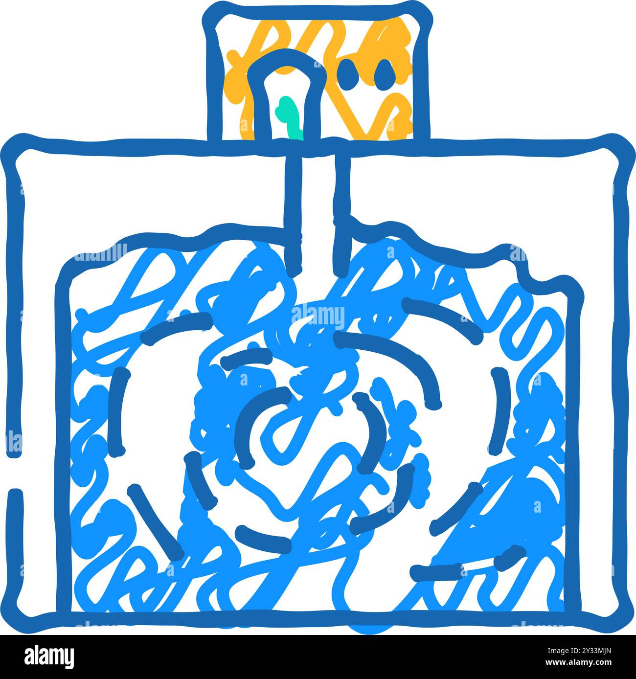 underground storage bacteria biogas icon doodle illustration Stock ...