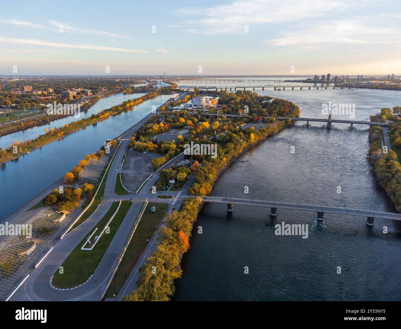 Circuit gilles villeneuve aerial hi-res stock photography and images ...