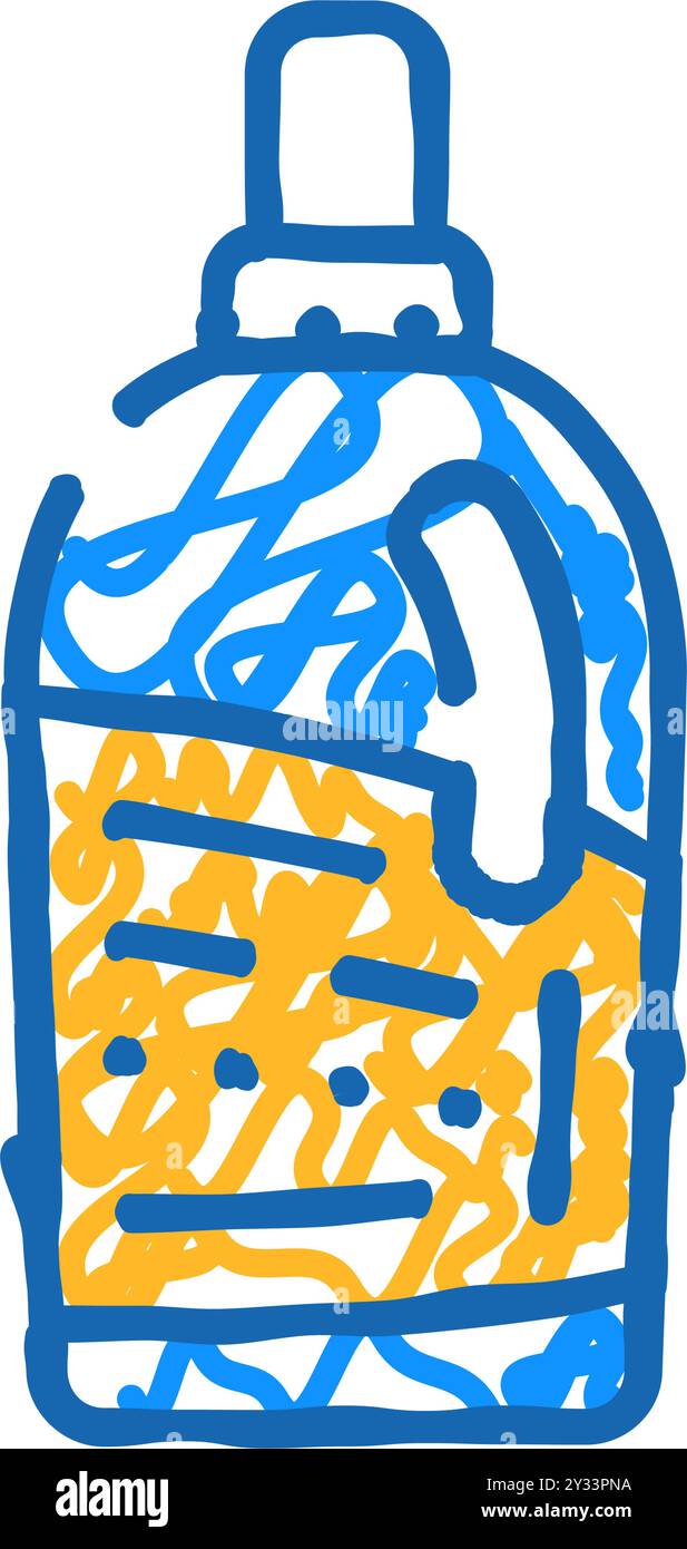 bottle detergent icon doodle illustration Stock Vector Image & Art - Alamy