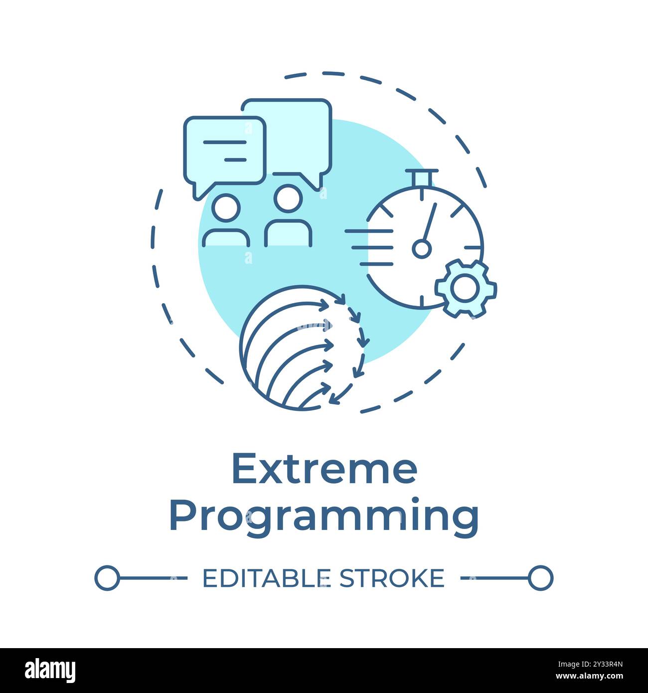 Extreme programming concept icon Stock Vector Image & Art - Alamy