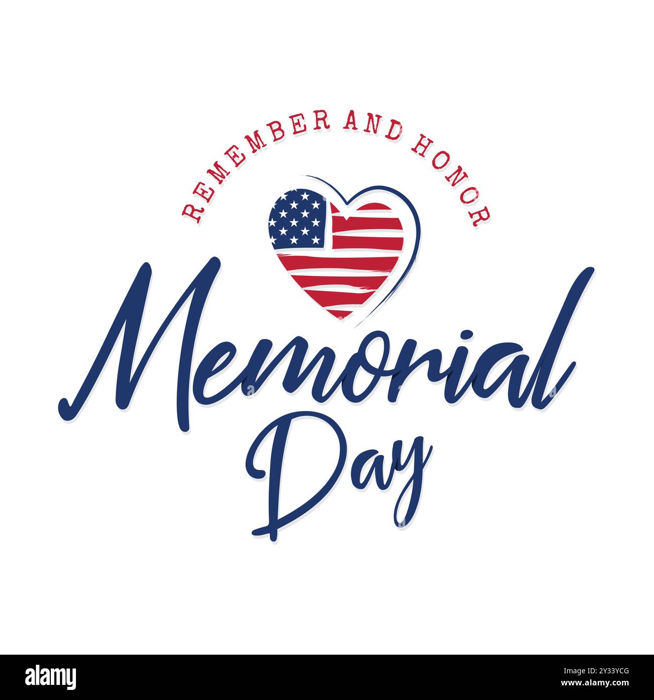 Memorial Day Remember and Honor poster background design. Usa Memorial ...