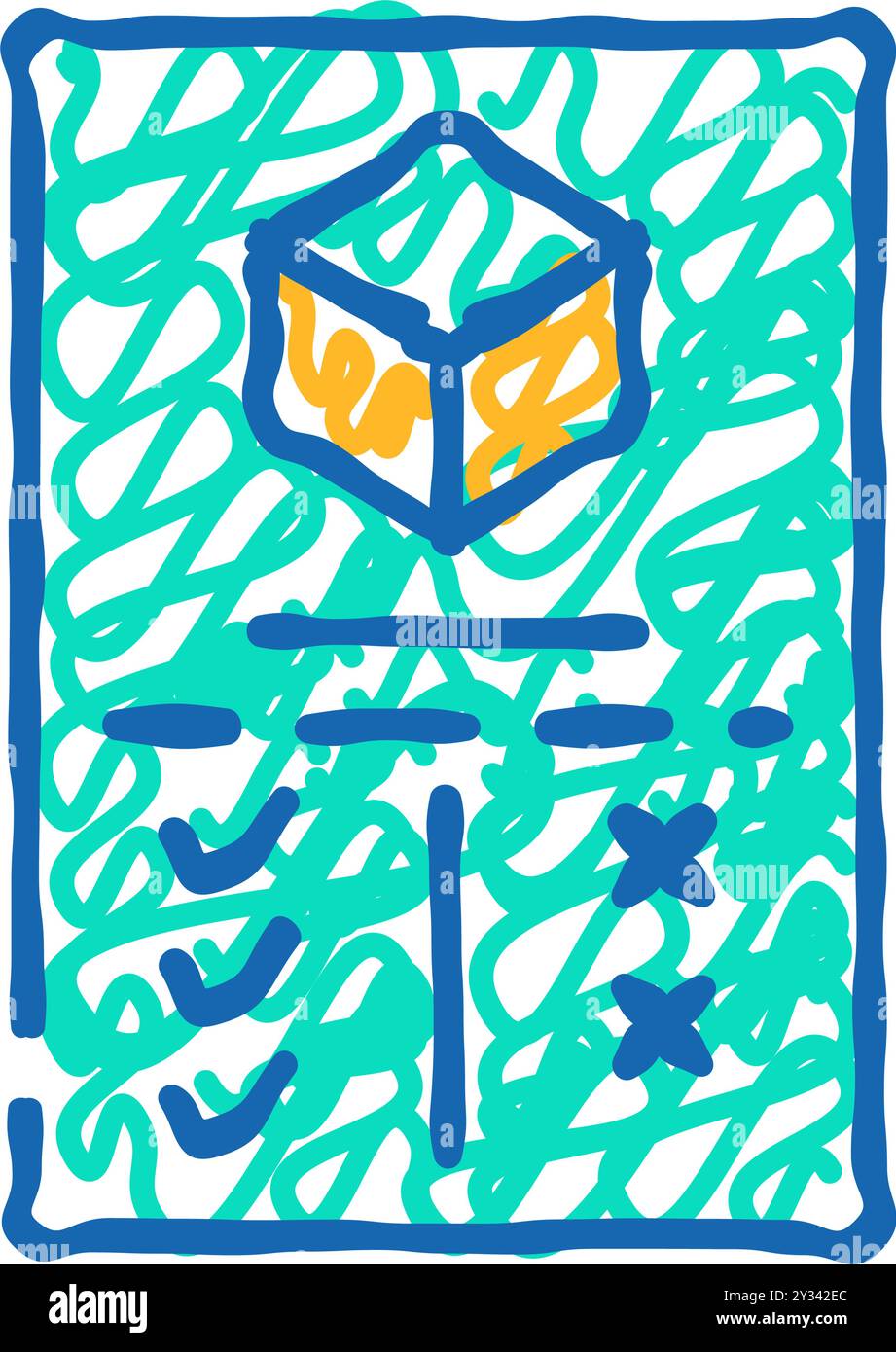 analysis plus and minus production icon doodle illustration Stock ...