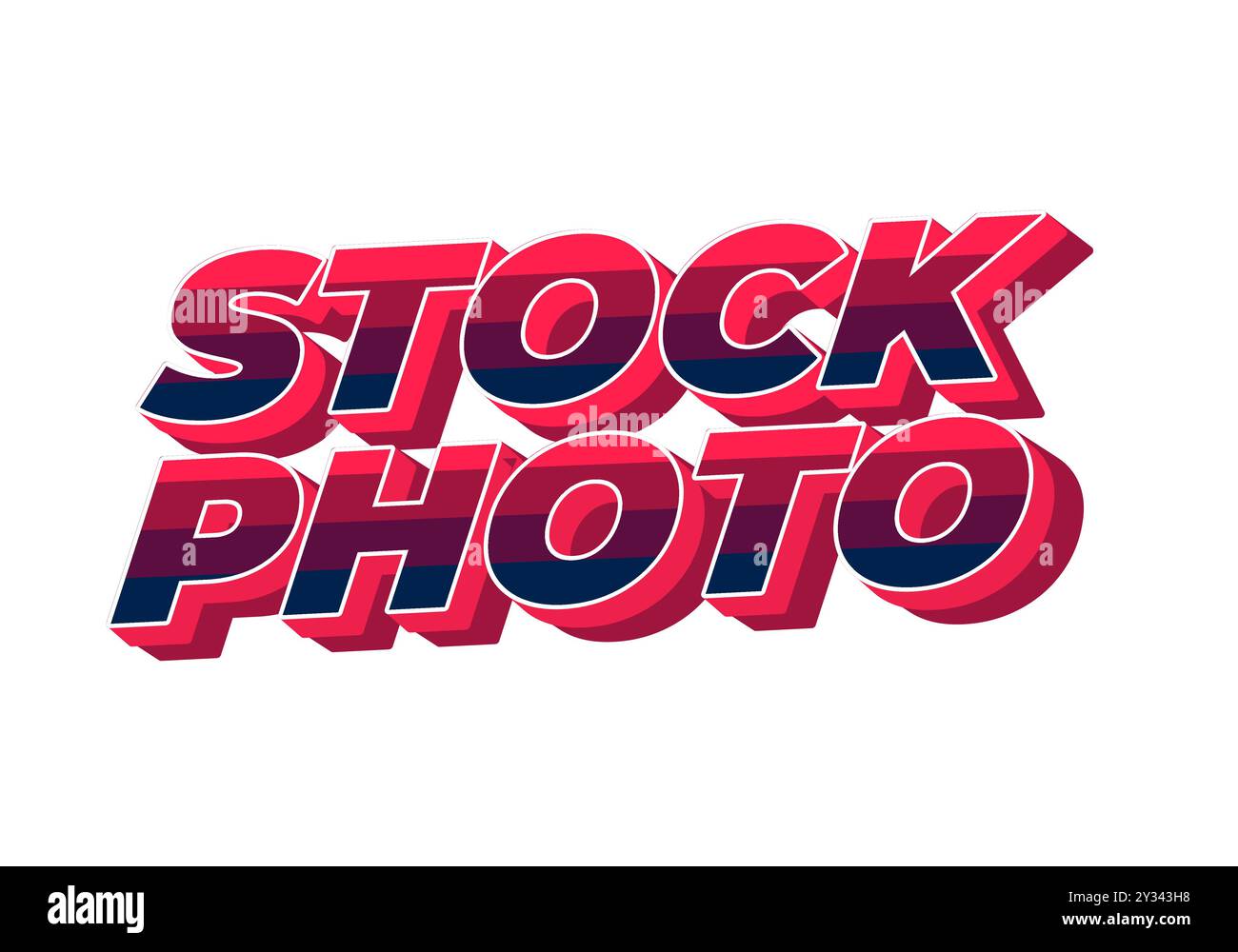 Stock photo. Text effect design in 3D style with modern colors Stock ...