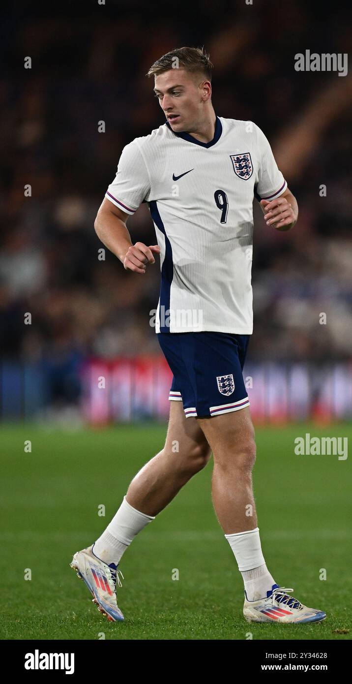 LUTON, ENGLAND - SEPTEMBER 09: Liam Delap of England during the U21 international friendly match between England and Austria at Kenilworth Road on Sep Stock Photo