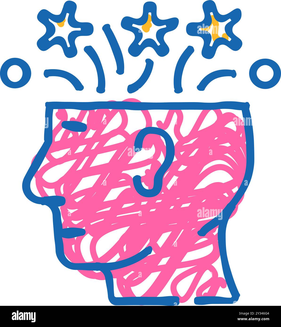 creative brainstorm icon doodle illustration Stock Vector Image & Art ...