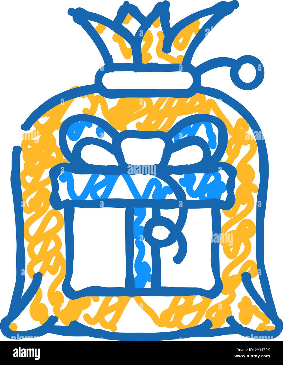 bag gift icon doodle illustration Stock Vector Image & Art - Alamy