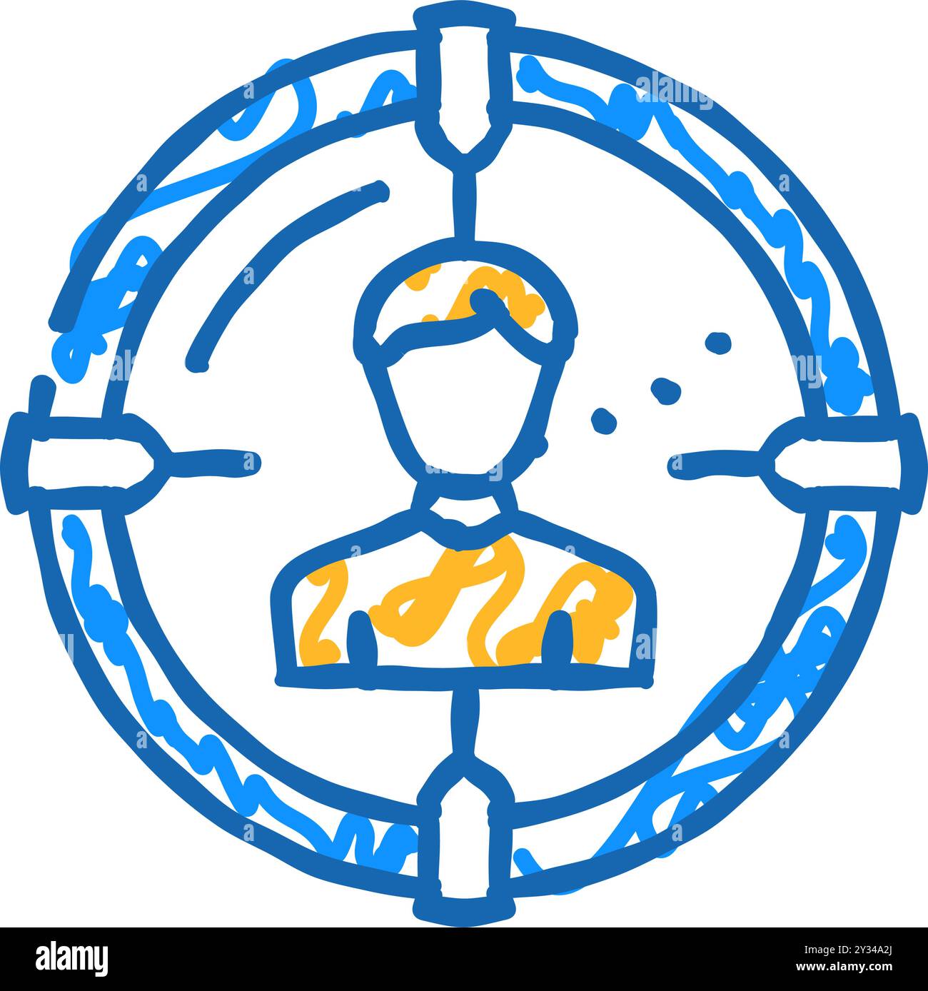 headhunting employee icon doodle illustration Stock Vector Image & Art ...