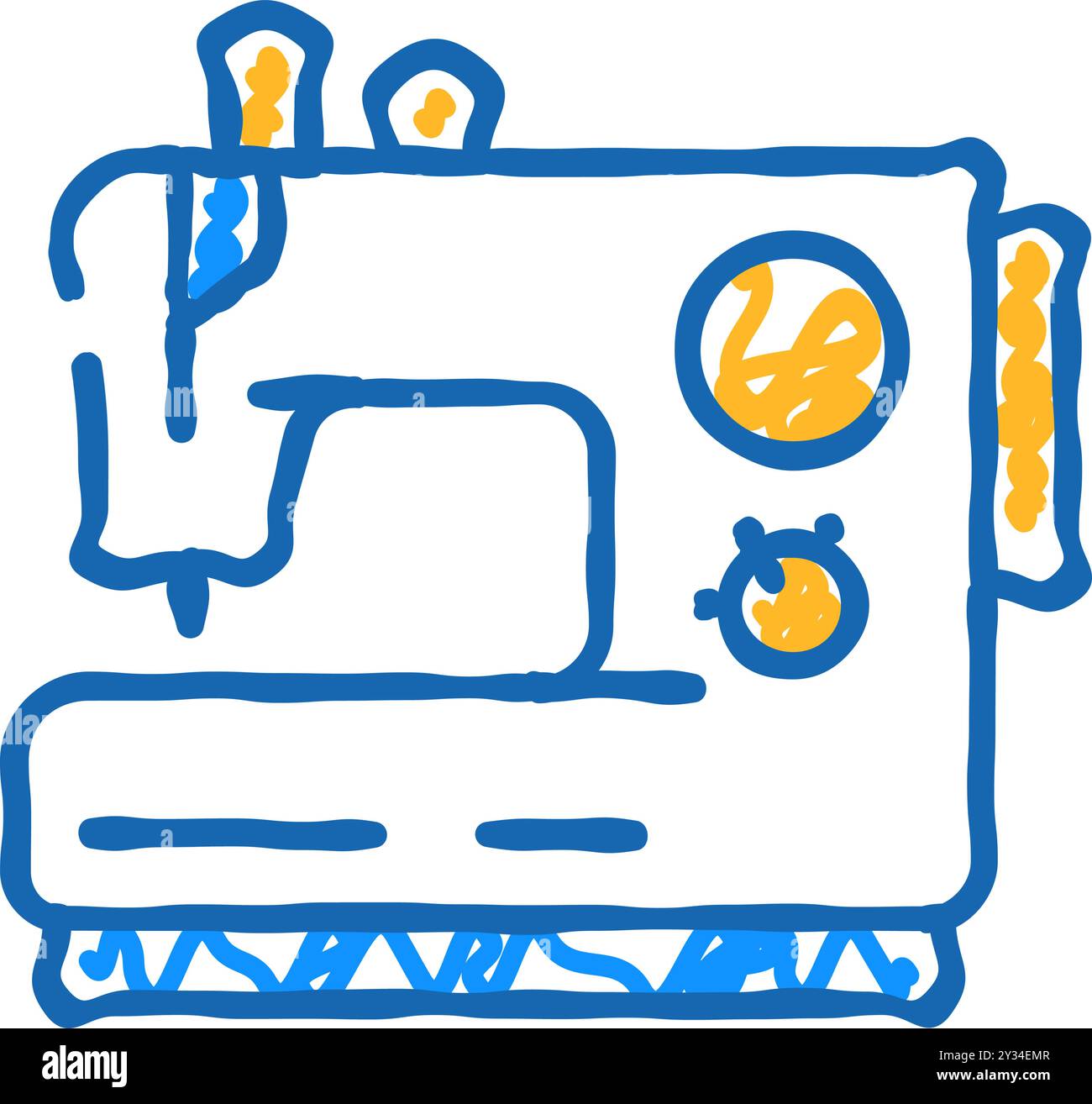 sewing occupation icon doodle illustration Stock Vector Image & Art - Alamy