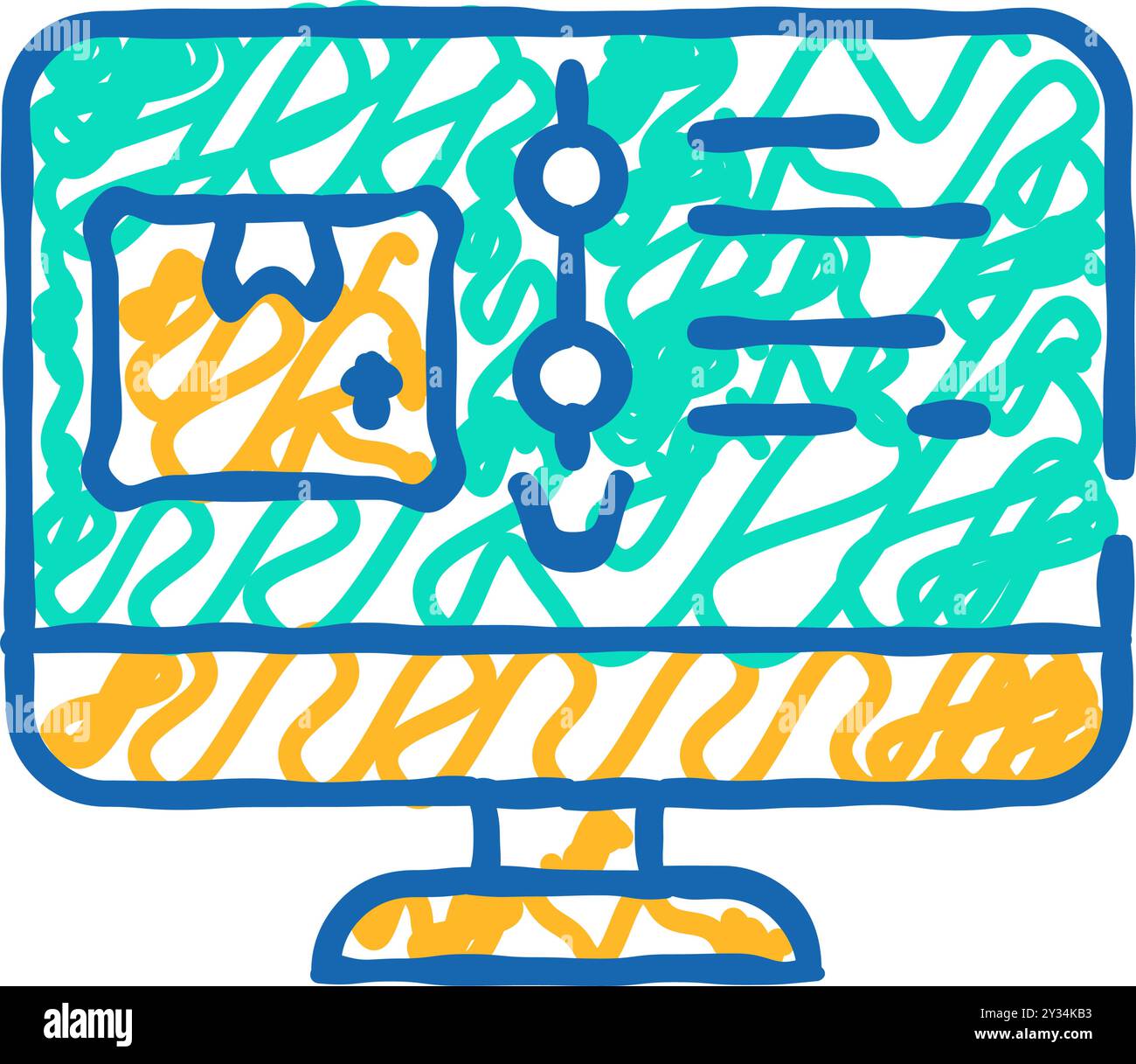 Direction monitoring on computer hi-res stock photography and images ...