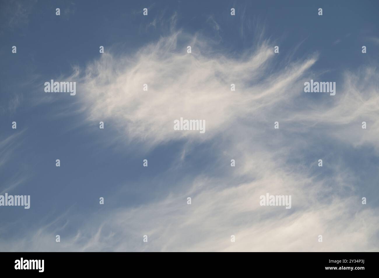 Cirrus clouds, blue sky Stock Photo