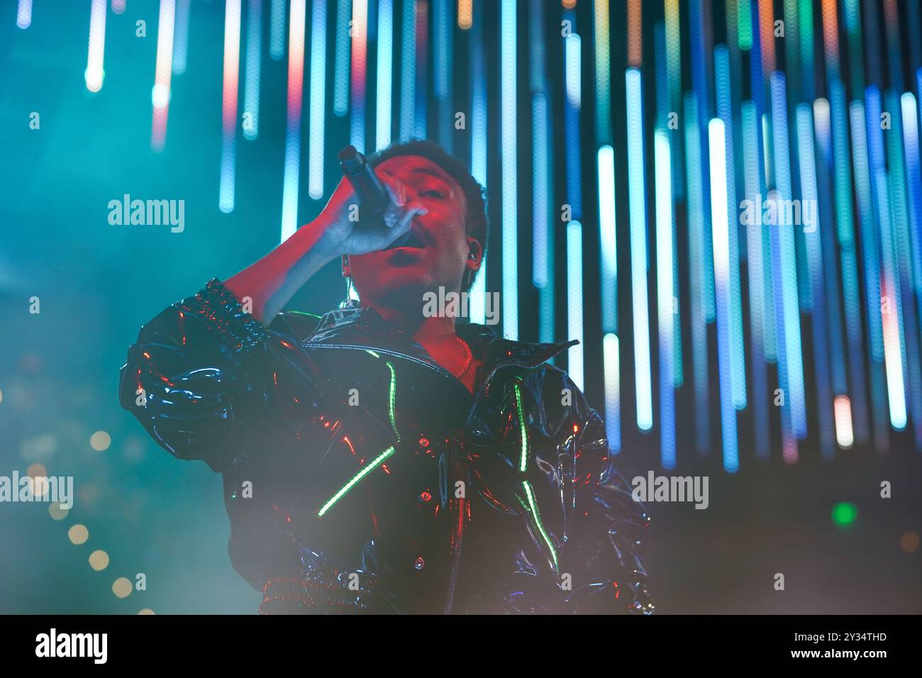 Childish Gambino (Donald Glover) performs during the New World Tour at State Farm Arena on September 2, 2024 in Atlanta, Georgia. (Photo by Julia Beverly/Alamy Live News) Stock Photo