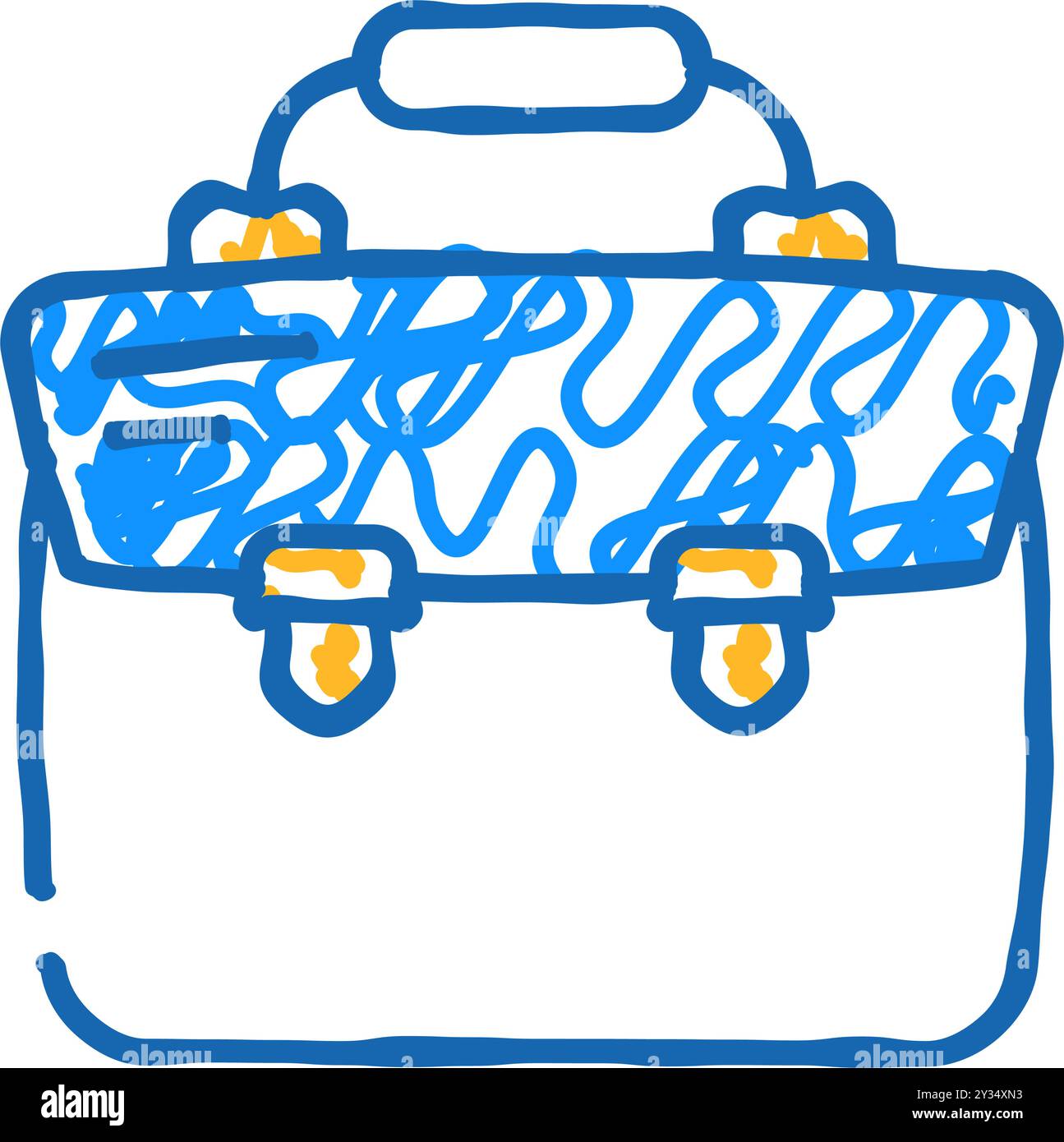 briefcase bag icon doodle illustration Stock Vector Image & Art - Alamy