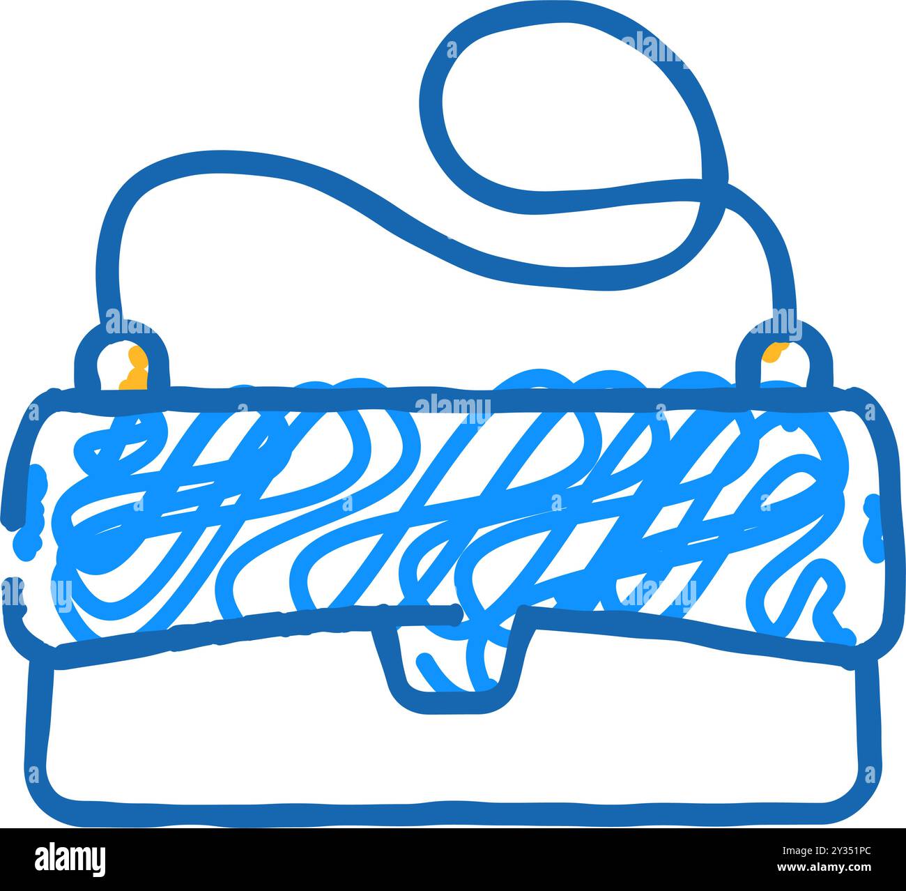 clutch bag icon doodle illustration Stock Vector Image & Art - Alamy
