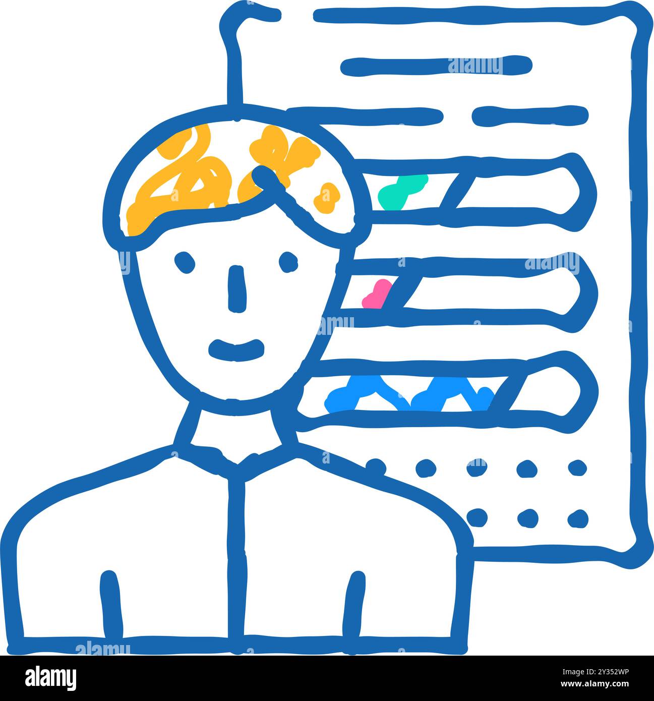 skill employee icon doodle illustration Stock Vector Image & Art - Alamy