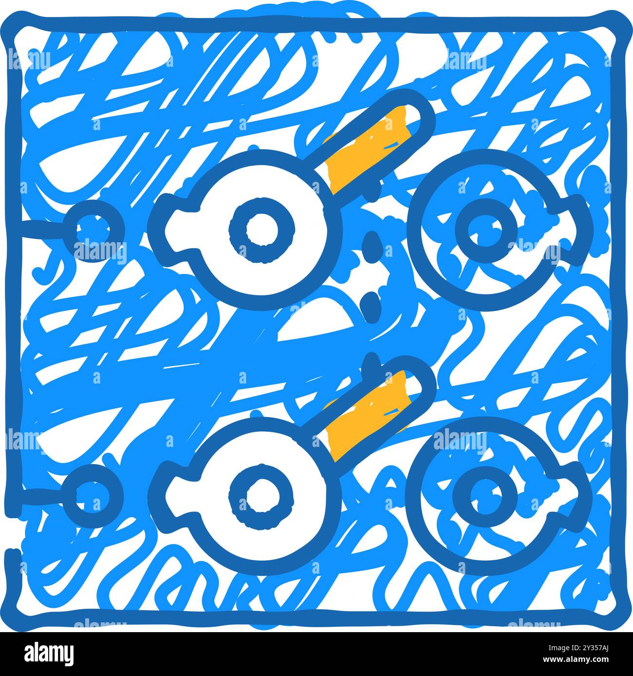 Double pole electrical light on Stock Vector Images - Alamy