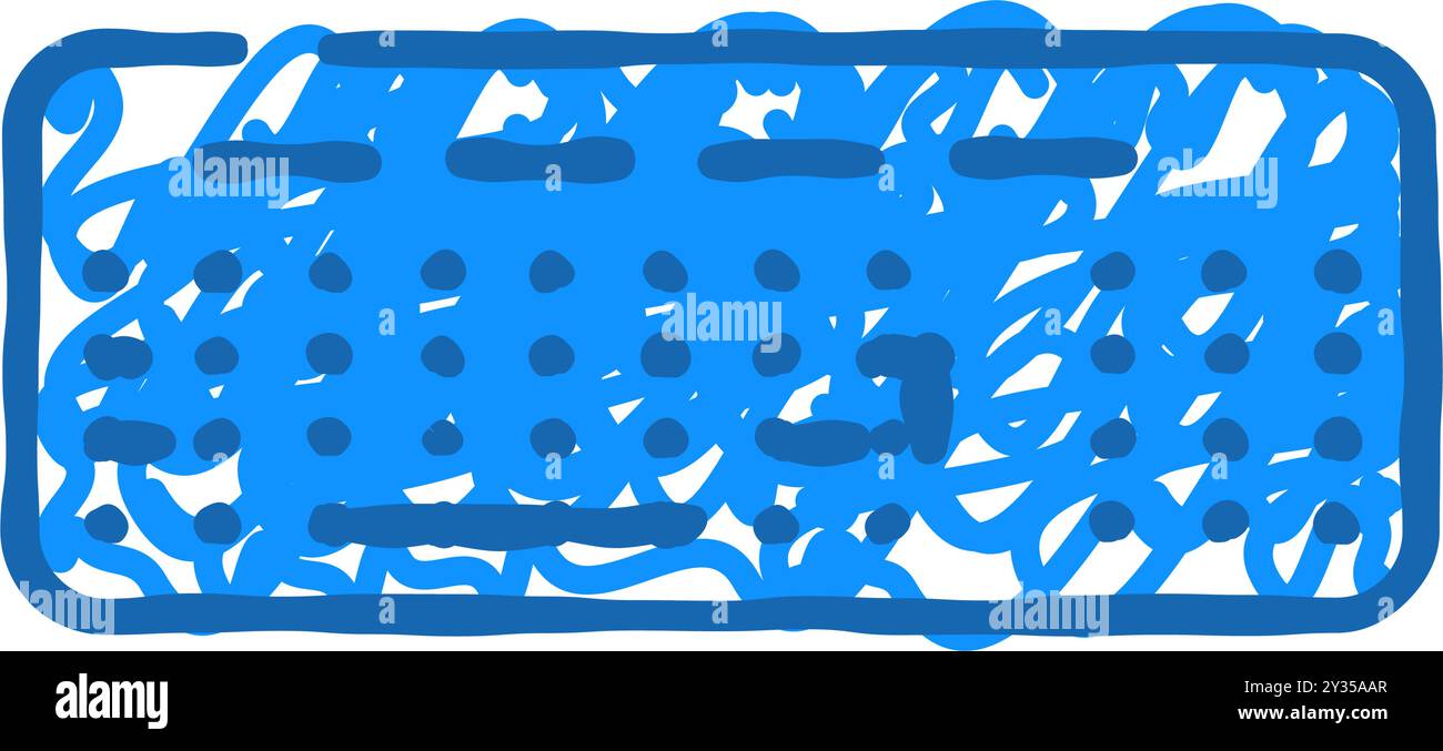 keyboard computer icon doodle illustration Stock Vector Image & Art - Alamy