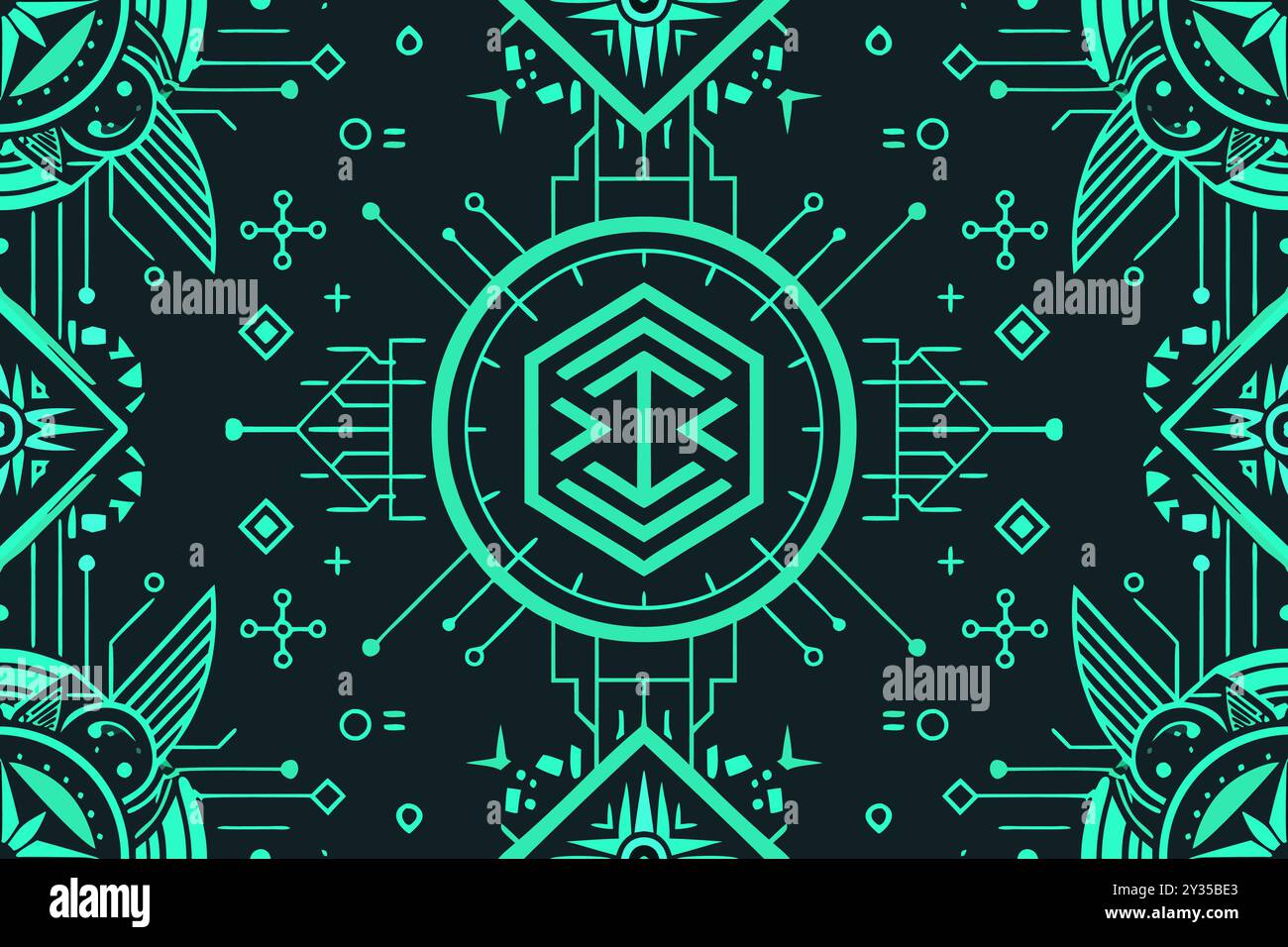 Thin circuit trace lines on technology background. Abstract digital