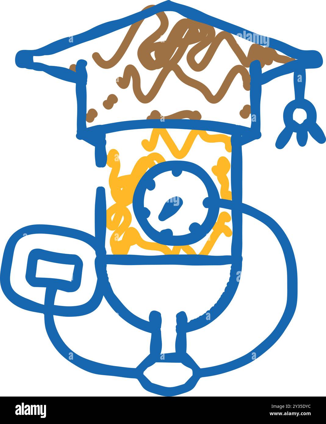 education-diving-school-icon-doodle-illustration-stock-vector-image