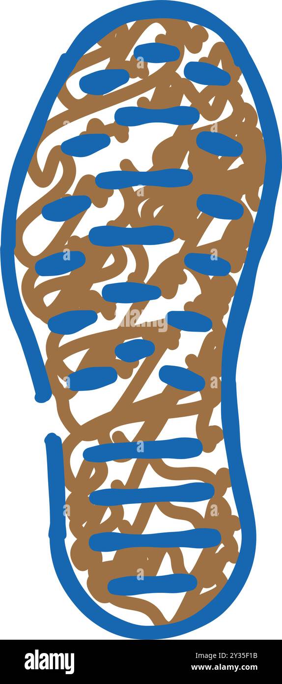footprint shoe icon doodle illustration Stock Vector Image & Art - Alamy
