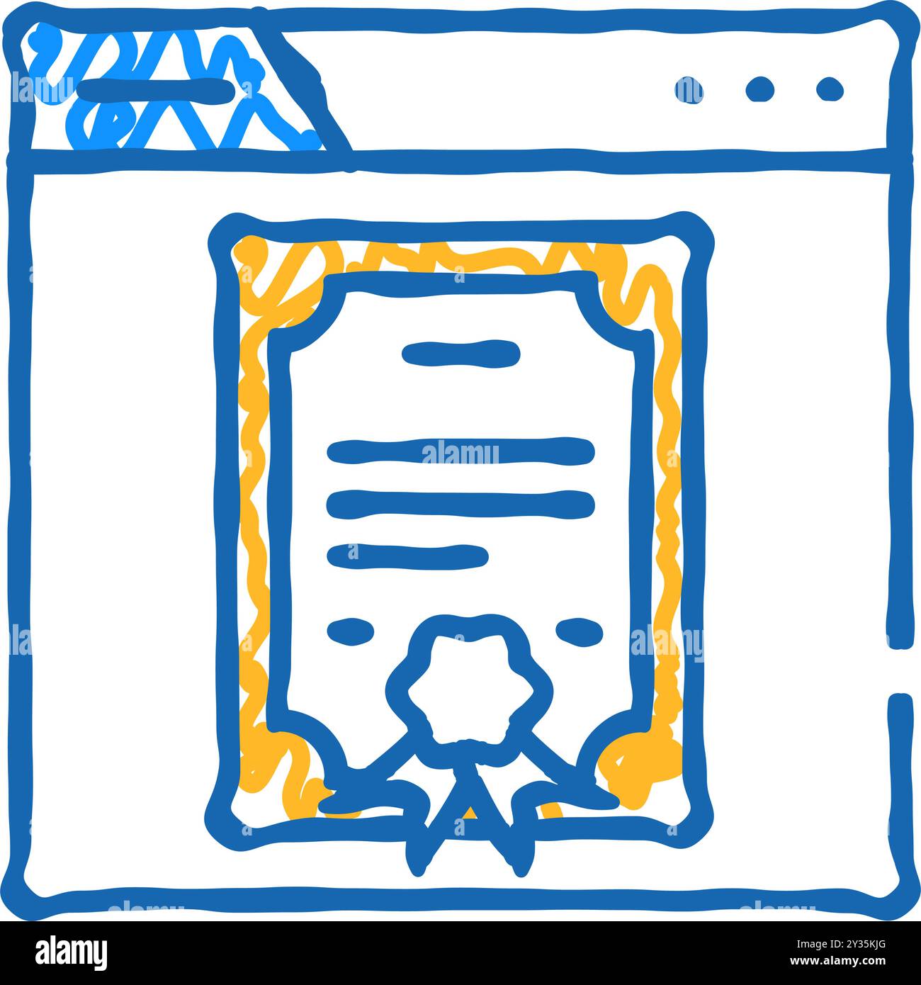 license document icon doodle illustration Stock Vector Image & Art - Alamy