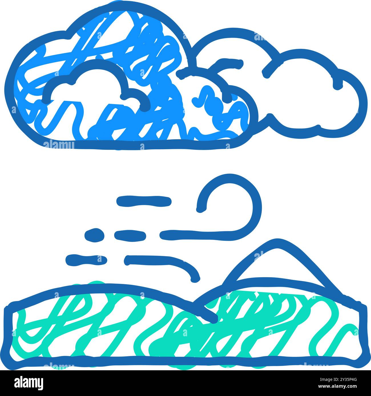 winter storm weather icon doodle illustration Stock Vector Image & Art ...