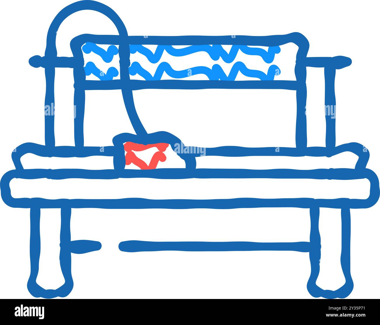 cutting ruler sewing icon doodle illustration Stock Vector Image & Art ...