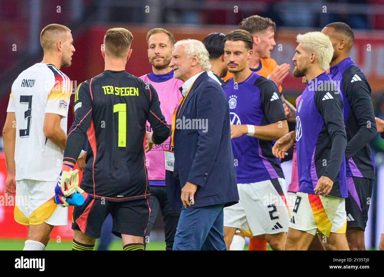 Rudi Völler, Voeller (DFB Sportdirektor), Ehefrau Sabrina Marc-Andre ...