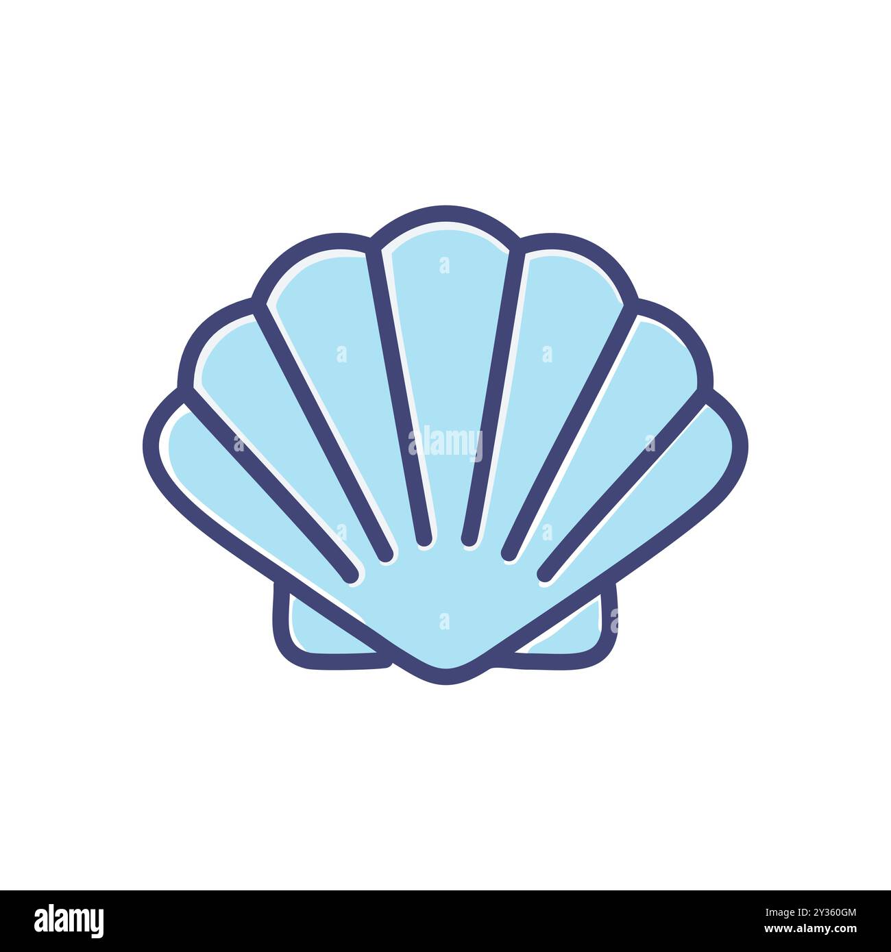 Shell bivalve coral reef underwater Stock Vector Images - Alamy