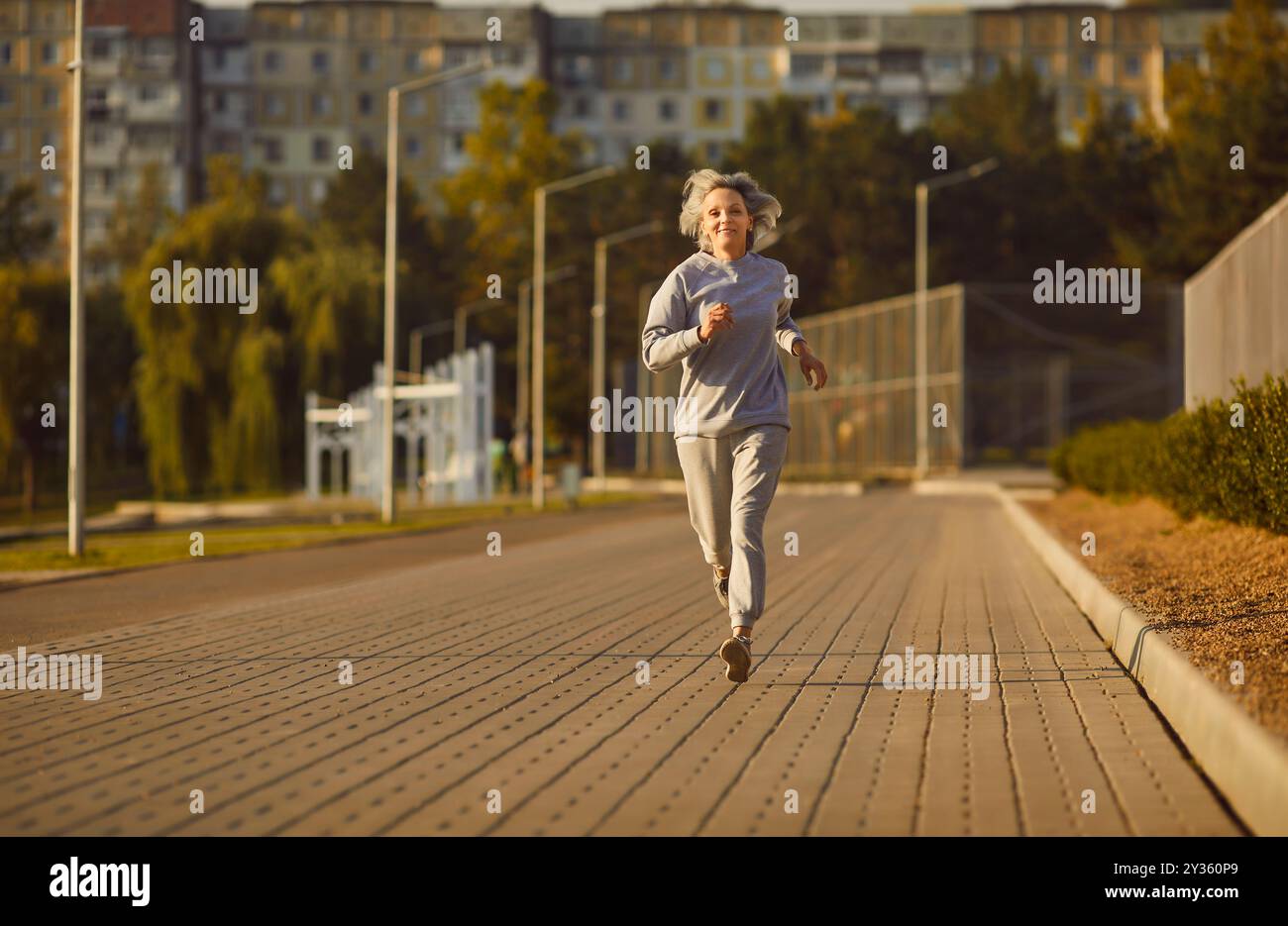Slim attractive senior woman hi-res stock photography and images - Alamy