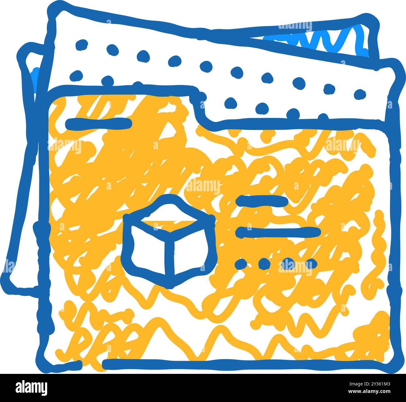 project folder icon doodle illustration Stock Vector Image & Art - Alamy