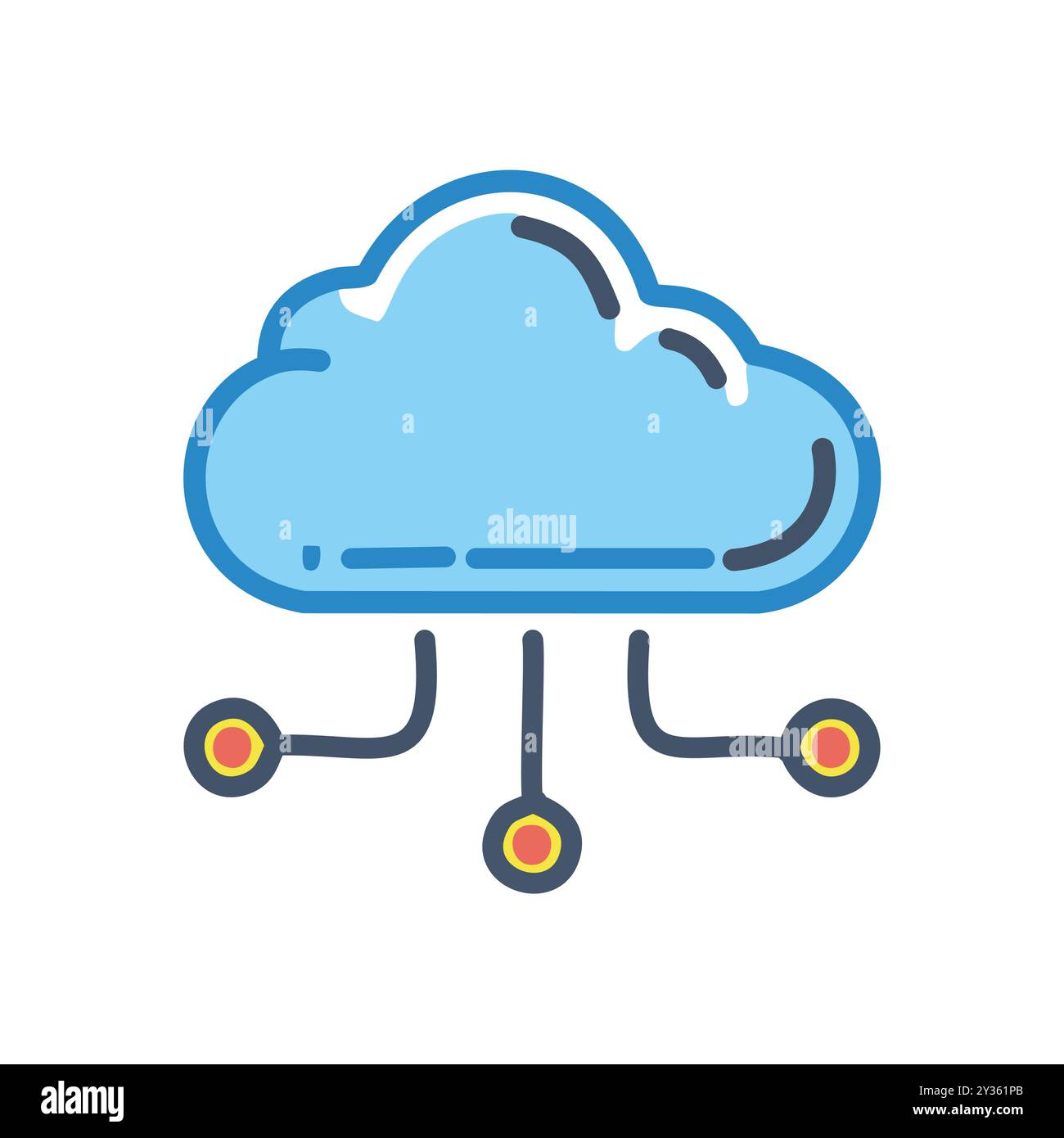 Distributed computing architecture Stock Vector Images - Alamy