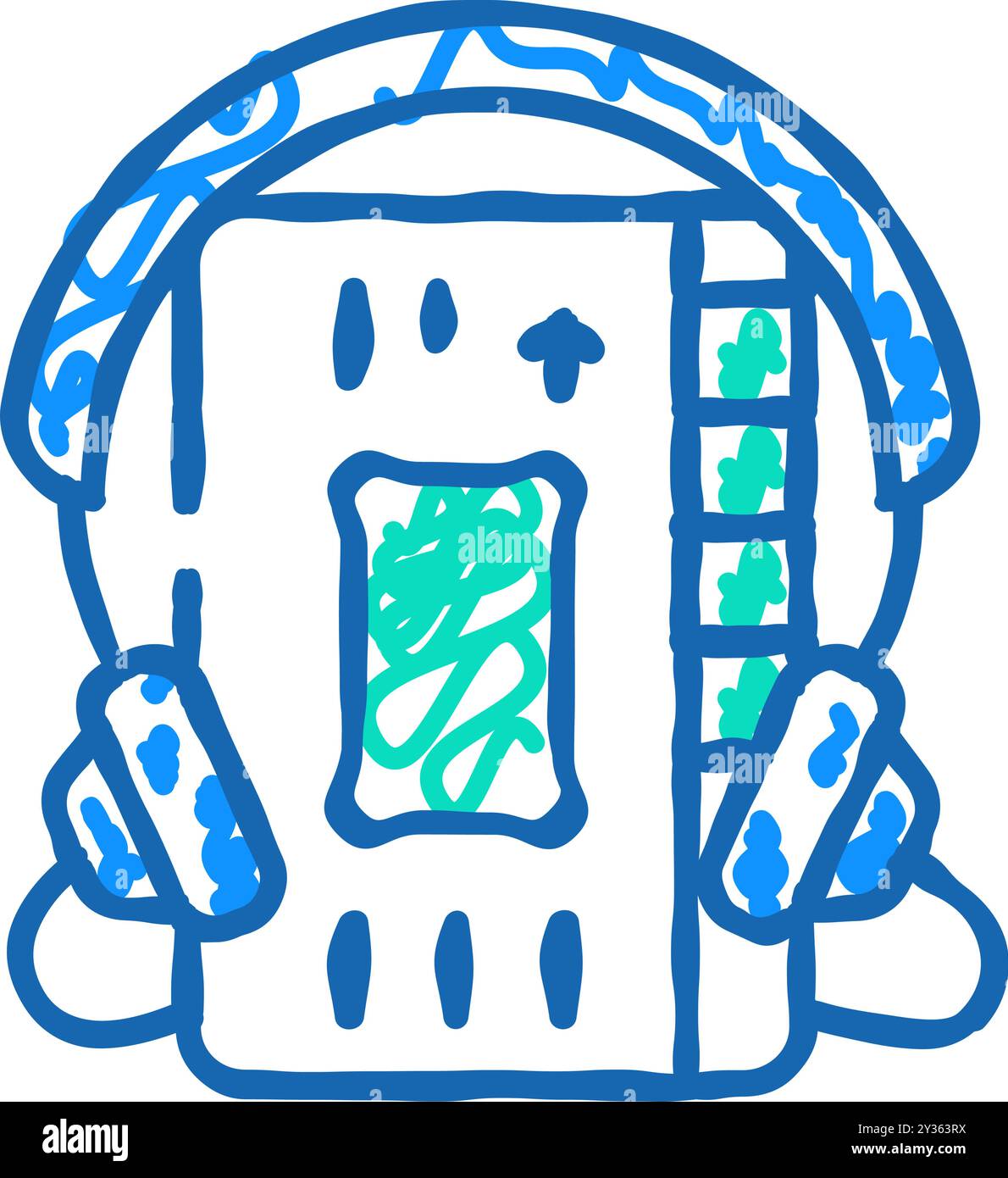 cassette audio player icon doodle illustration Stock Vector Image & Art ...
