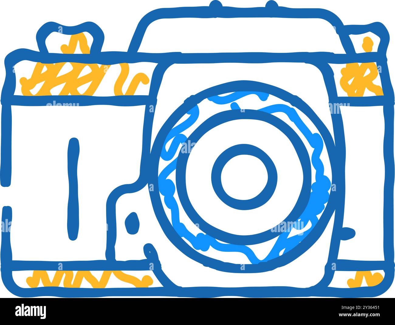photo camera retro gadget icon doodle illustration Stock Vector Image ...