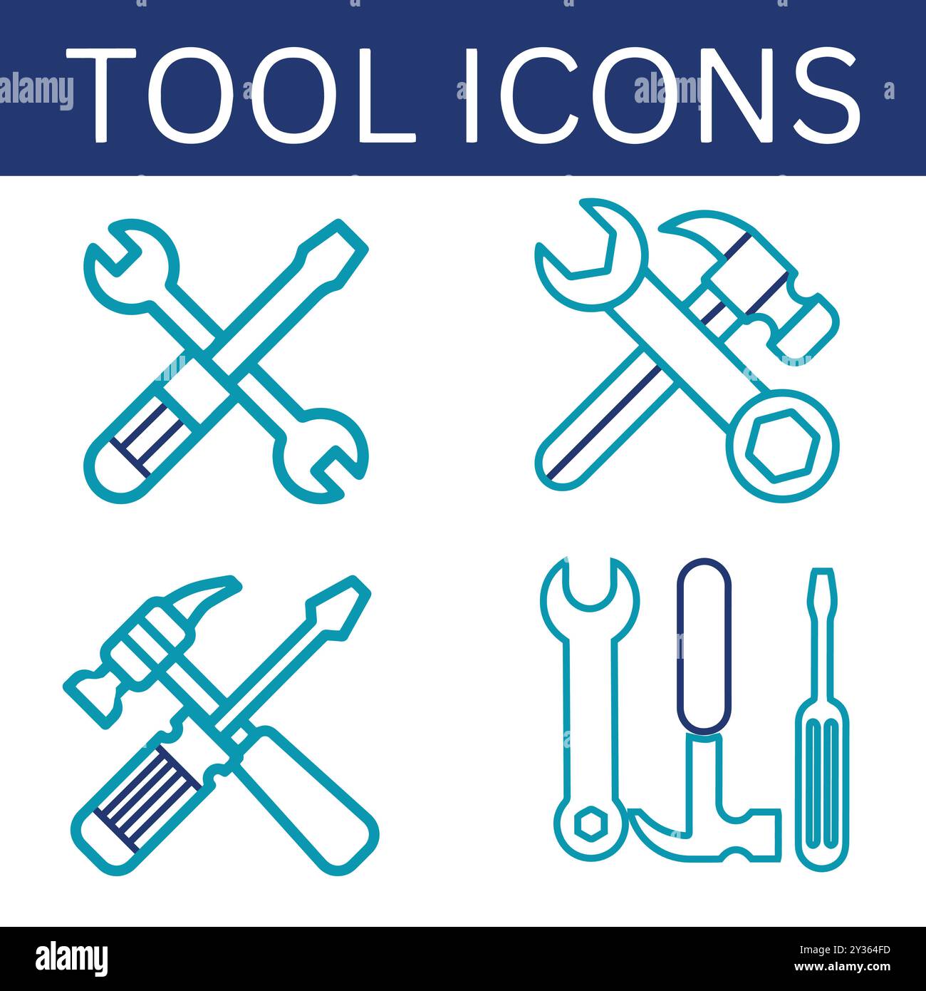 Toolbox kit isolated icon Stock Vector Images - Alamy