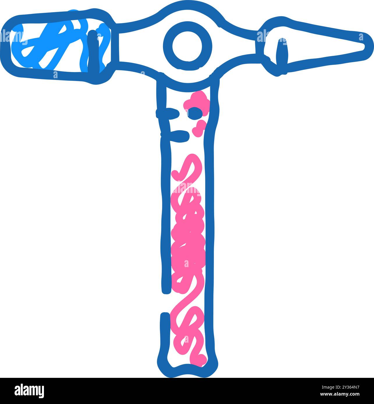 cross peen pin hammer icon doodle illustration Stock Vector Image & Art ...