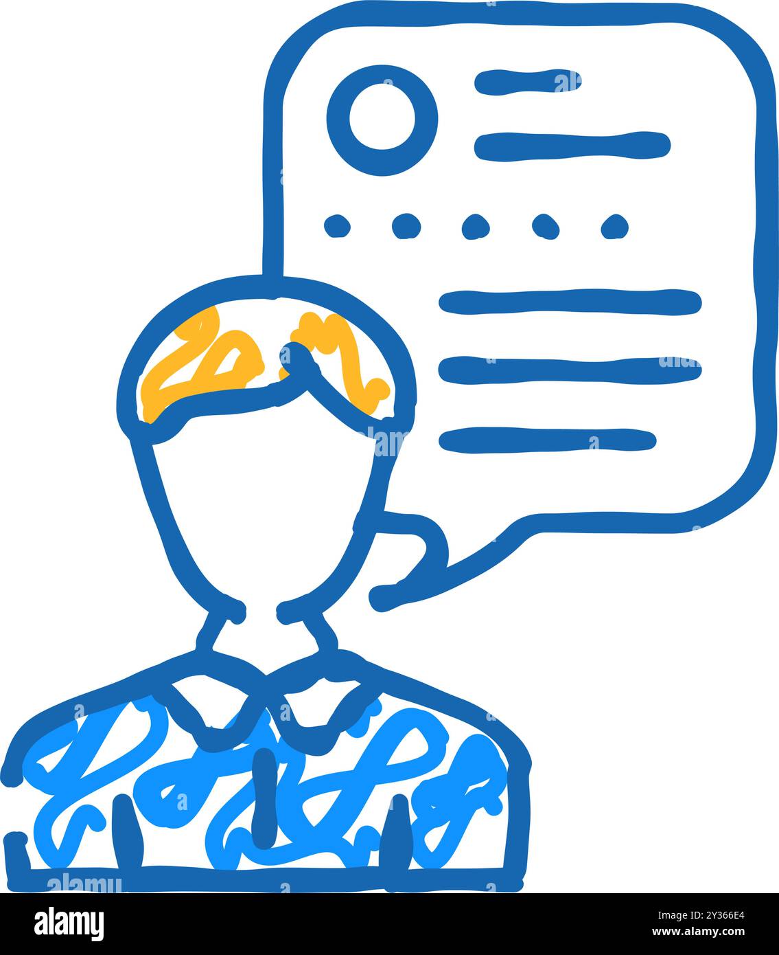 customer review testimonial icon doodle illustration Stock Vector Image ...