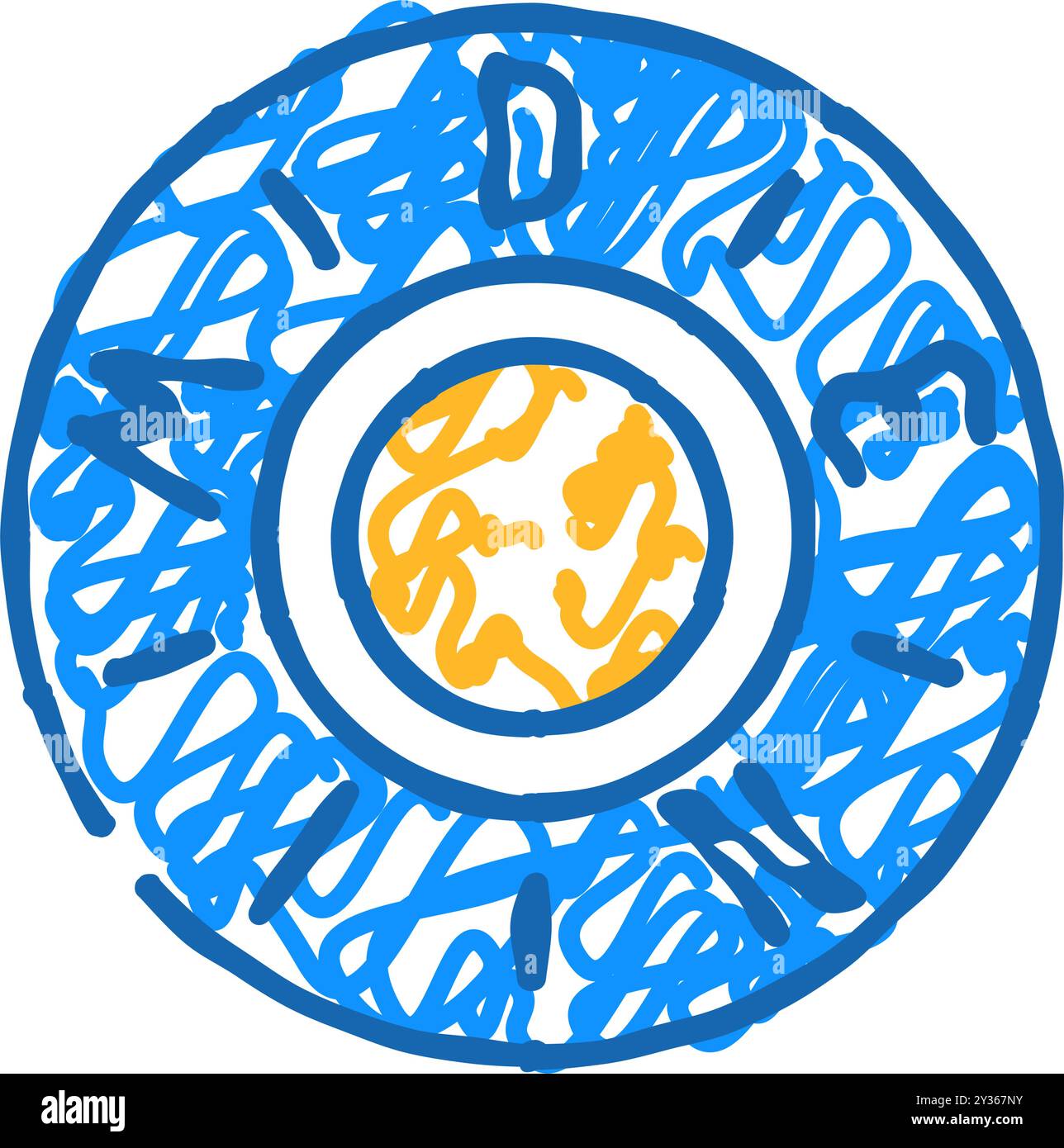 button denim icon doodle illustration Stock Vector Image & Art - Alamy