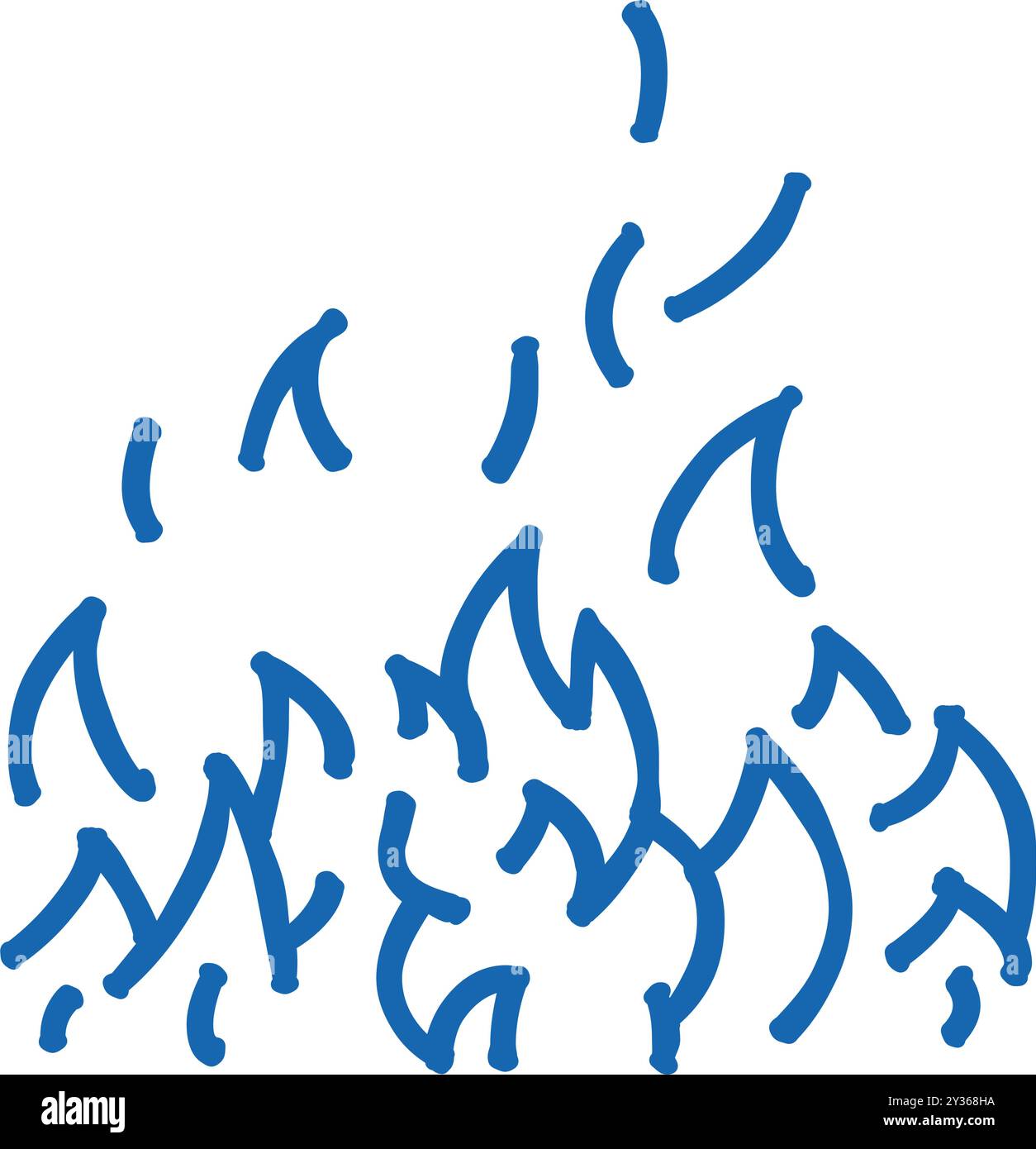 blaze fire icon doodle illustration Stock Vector Image & Art - Alamy