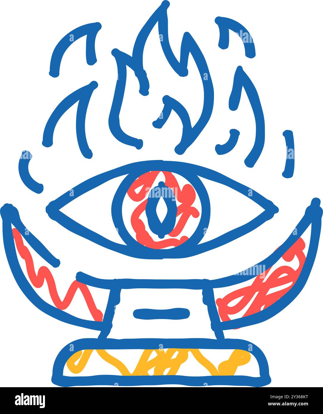 inferno icon doodle illustration Stock Vector Image & Art - Alamy