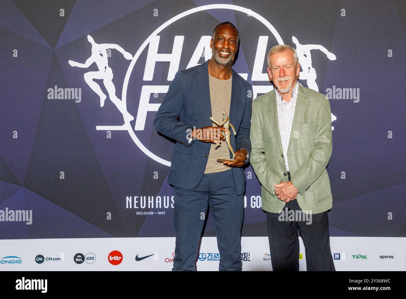 Brussels, Belgium. 12th Sep, 2024. Michael Johnson and Wilfried 