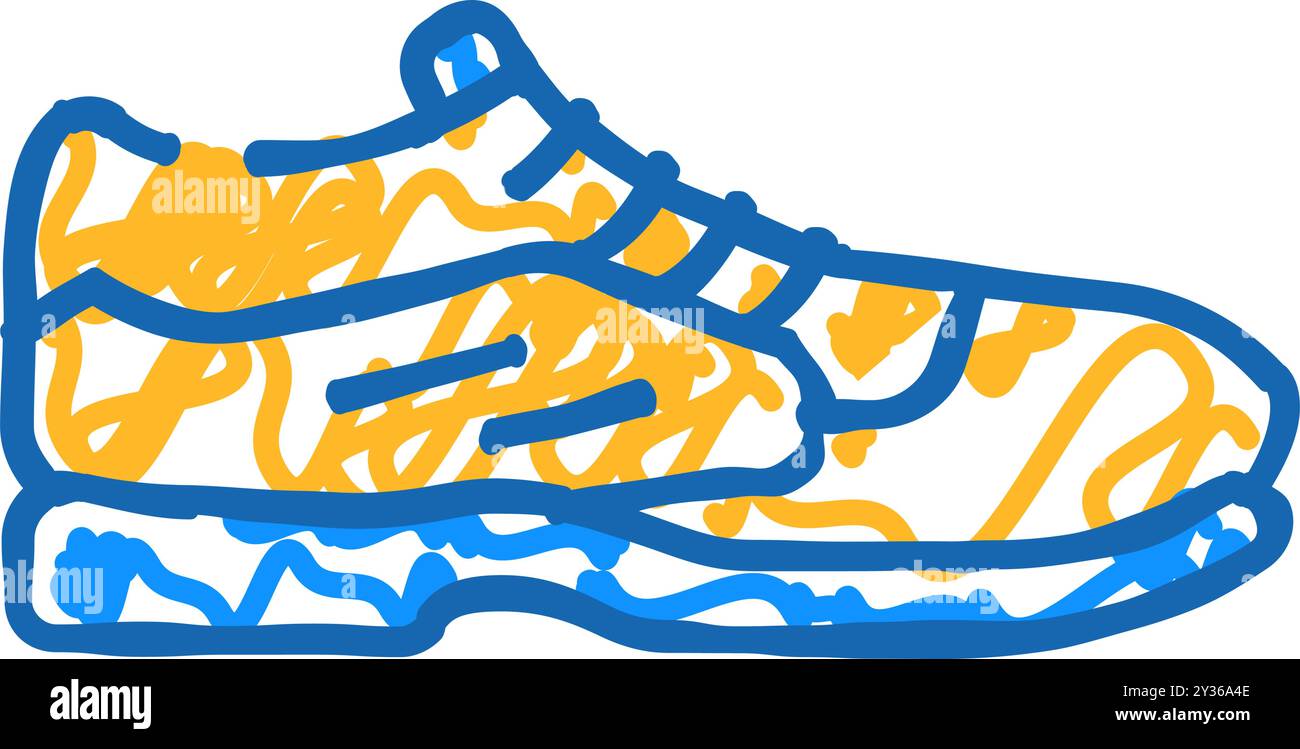 footwear shoes badminton icon doodle illustration Stock Vector Image ...